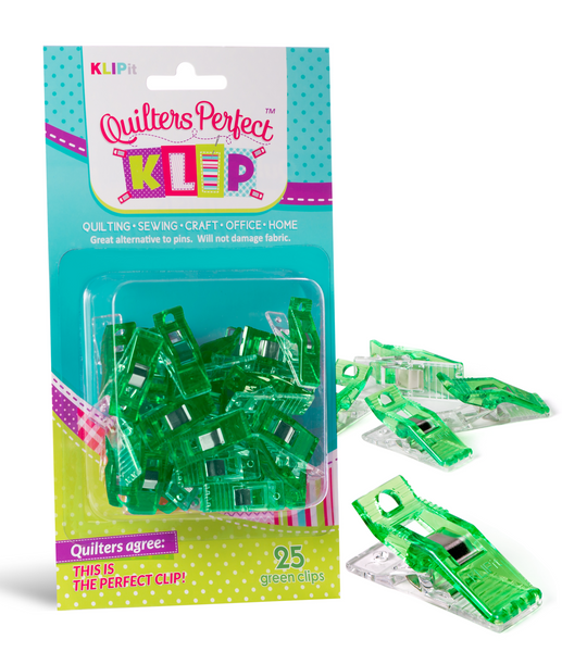 Pack of 25 KLIPit Quilt Binding Clips with Simple Seam(tm)